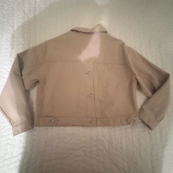 OAT Women's Tan Jean Jacket - Picture 3 of 3